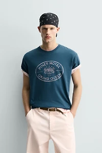 WASHED PRINT T-SHIRT
