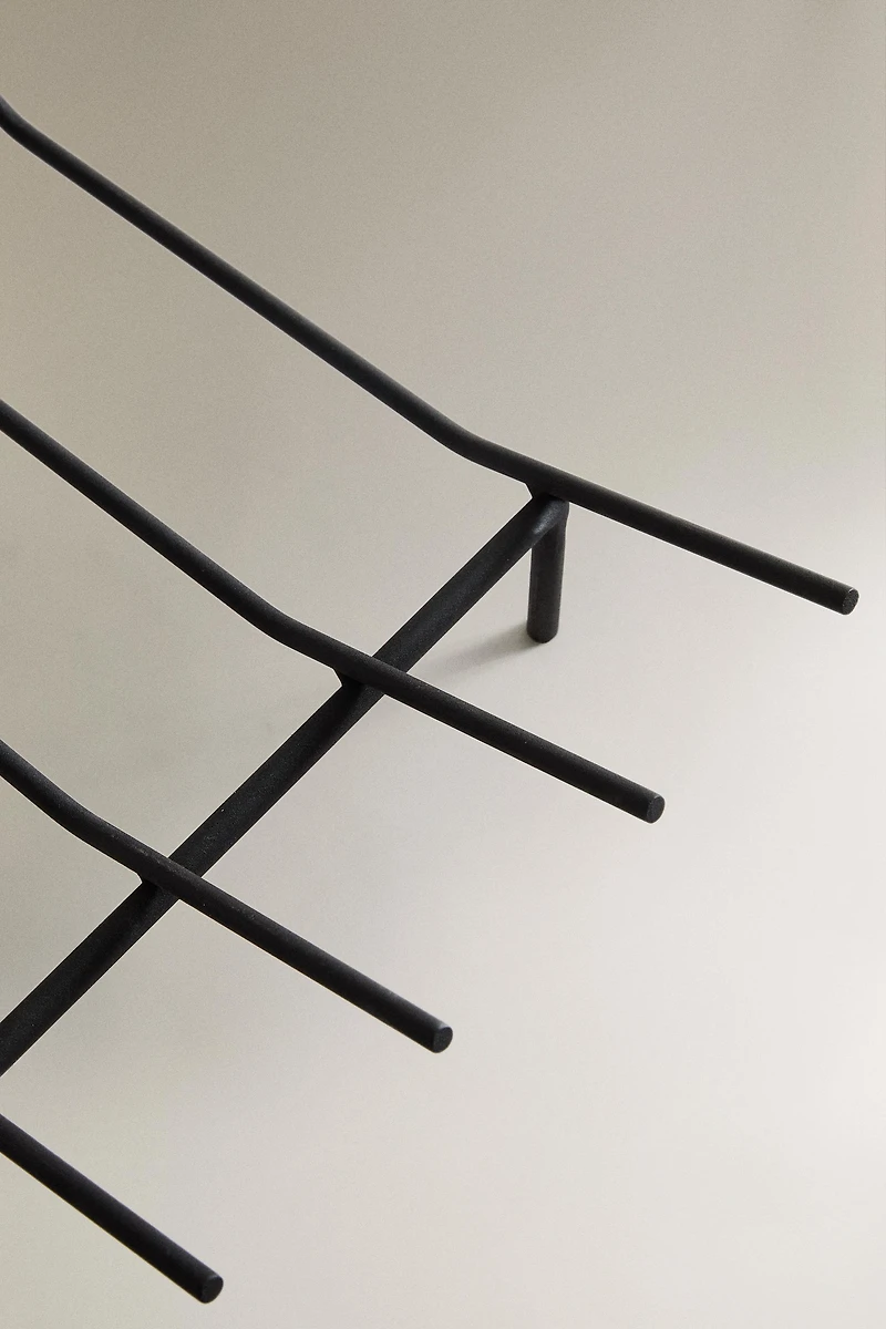 SUPPORT EN FER POUR BOIS DE CHEMINÉE