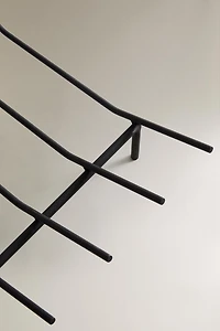 SUPPORT EN FER POUR BOIS DE CHEMINÉE