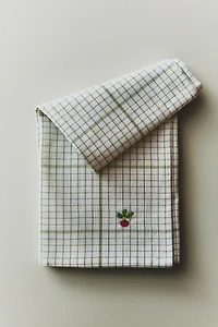 TORCHON RAYÉ (LOT DE 2)