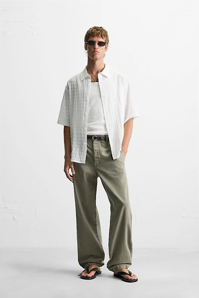 CHEMISE STRUCTURÉE À CARREAUX