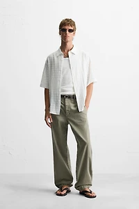 CHEMISE STRUCTURÉE À CARREAUX