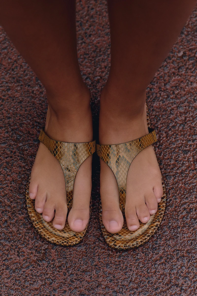 ANIMAL PRINT SANDALS