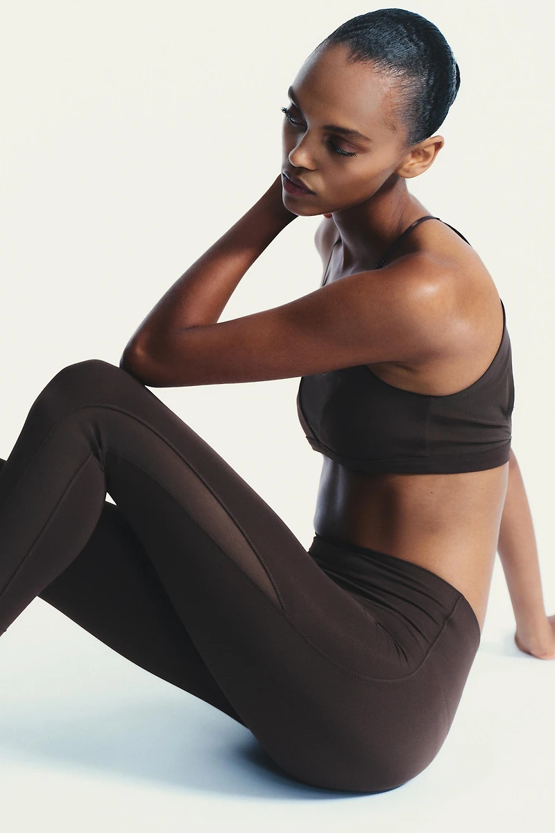 LEGGING COMBINÉ SEAMLESS EN TULLE