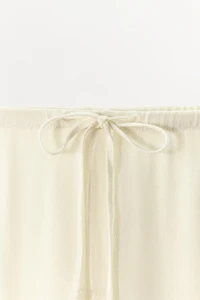 SEMI-SHEER FLOWY PANTS