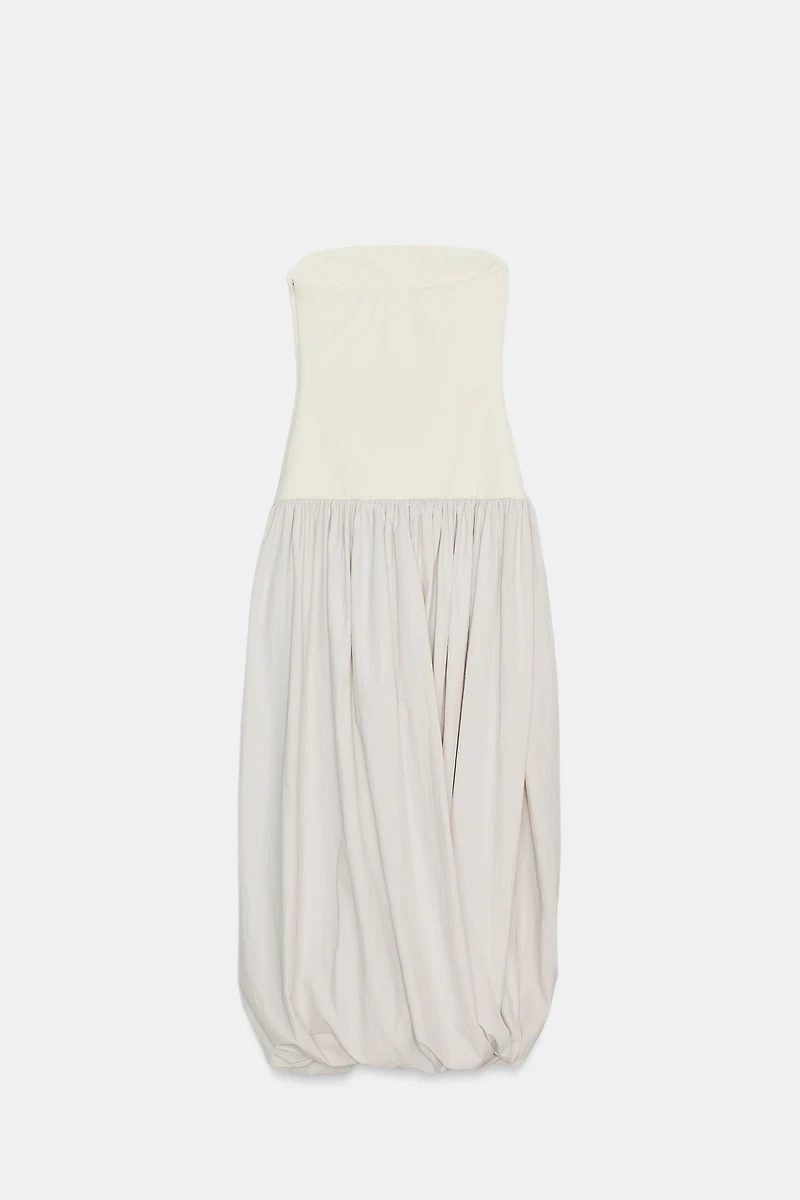 COMBINATION MIDI DRESS