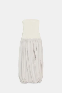 COMBINATION MIDI DRESS