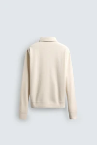 TEXTURED ZIP POLO SHIRT