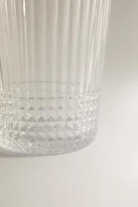 GOBELET VERRE RELIEF
