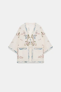 ZW COLLECTION EMBROIDERED SHIRT