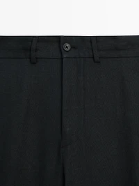 100% linen trousers