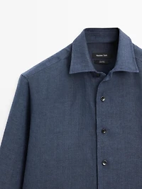 100% linen regular fit shirt