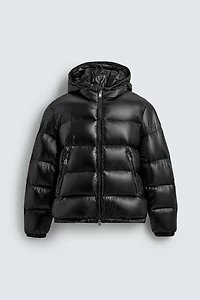 100% FEATHER WATER REPELLENT PUFFER JACKET