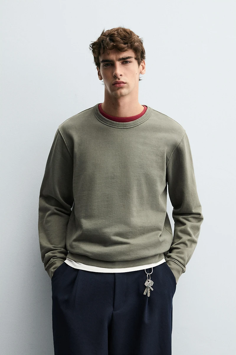 BASIC CREWNECK SWEATSHIRT