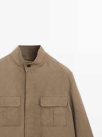 100% linen Safari jacket