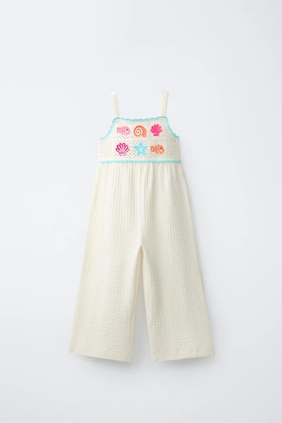 EMBROIDERED LONG JUMPSUIT