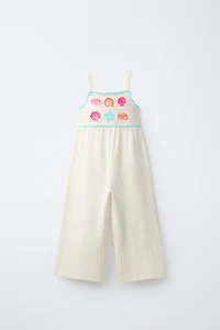 EMBROIDERED LONG JUMPSUIT