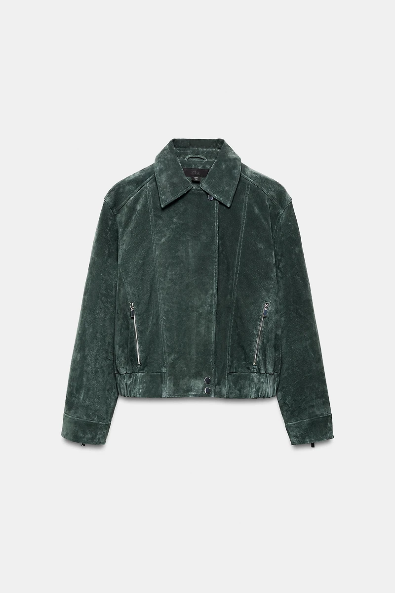 100% SUEDE LEATHER JACKET