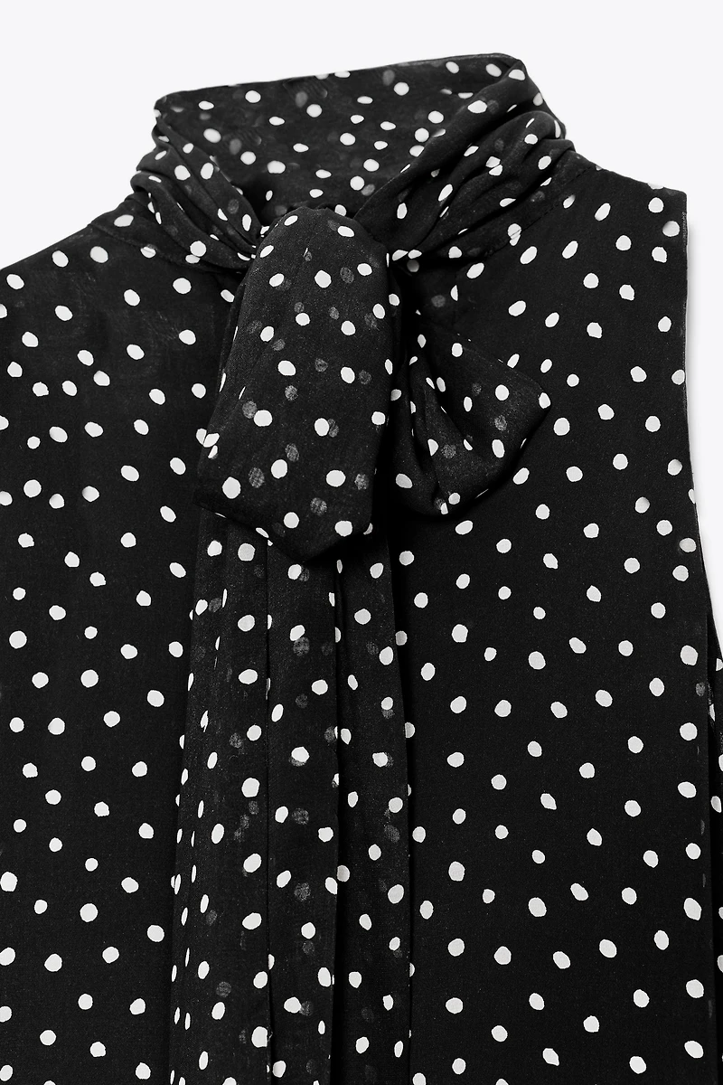 ZW COLLECTION HALTER POLKA DOT DRESS