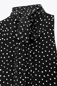 ZW COLLECTION HALTER POLKA DOT DRESS