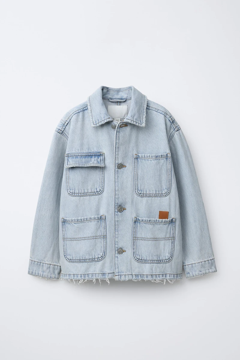 DENIM POCKET OVERSHIRT