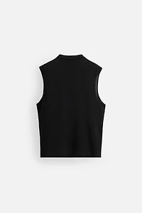 IRREGULAR KNIT TANK TOP