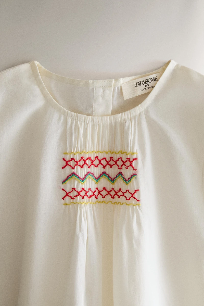 KIDS' SMOCKED DRESS