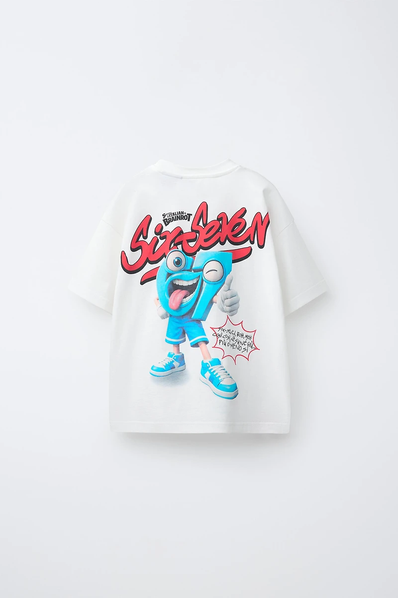 SIX SEVEN SKIFIDOL ITALIAN BRAINROT™ PRINTED T-SHIRT