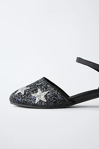 SPARKLY STAR HEELED SHOES