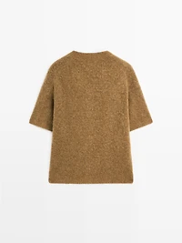 Oversize alpaca and wool knit sweater