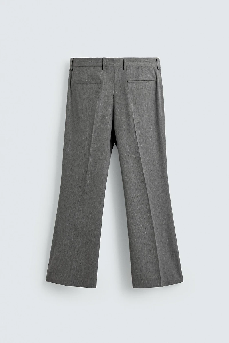 STRIPED FLARE SUIT PANTS