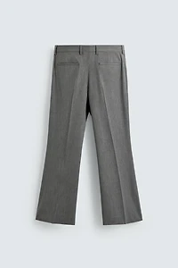 STRIPED FLARE SUIT PANTS