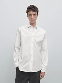 Regular fit stretch shirt