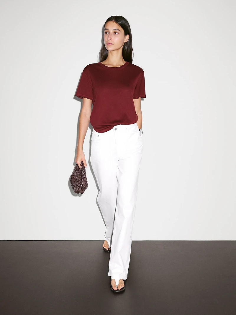 Regular fit t-shirt with collar detail