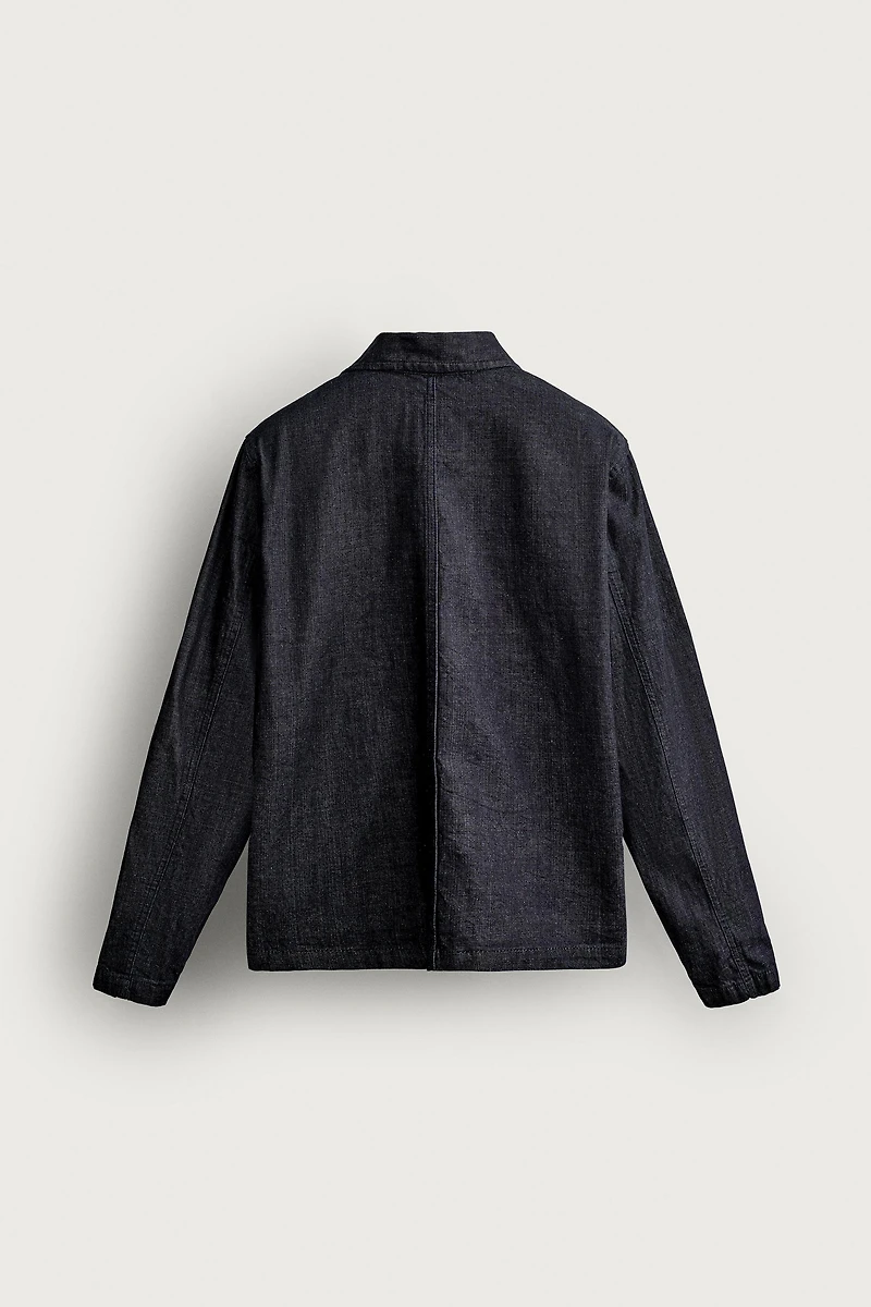 RELAXED FIT DENIM OVERSHIRT