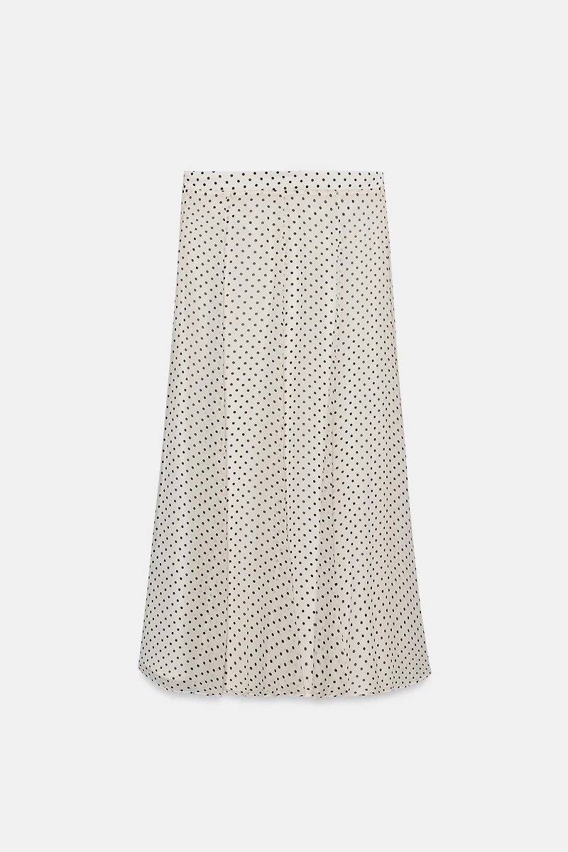 ZW COLLECTION POLKA DOT MIDI SKIRT