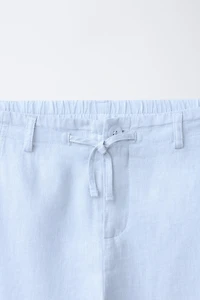 PANTALON BARREL AVEC LIN