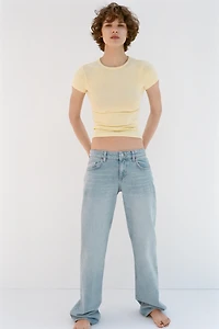 SHORT SLEEVE VISCOSE T-SHIRT