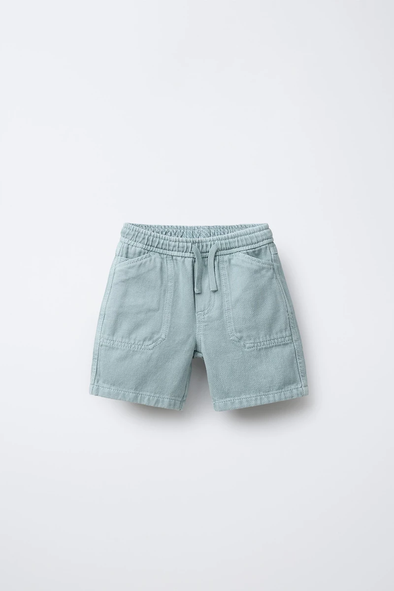 BERMUDA SERGE COMFY EN COTON ET LIN