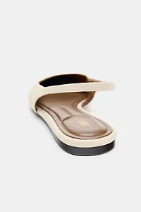 LEATHER SLINGBACK BALLERINA