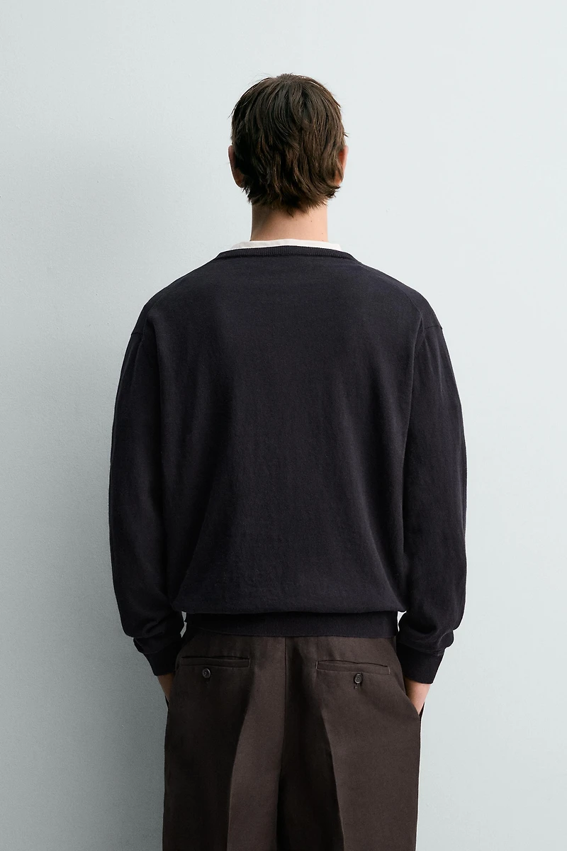 LIGHTWEIGHT COTTON-LINEN JUMPER