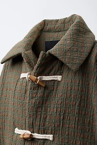 PLAID FIREMAN CLASP JACKET