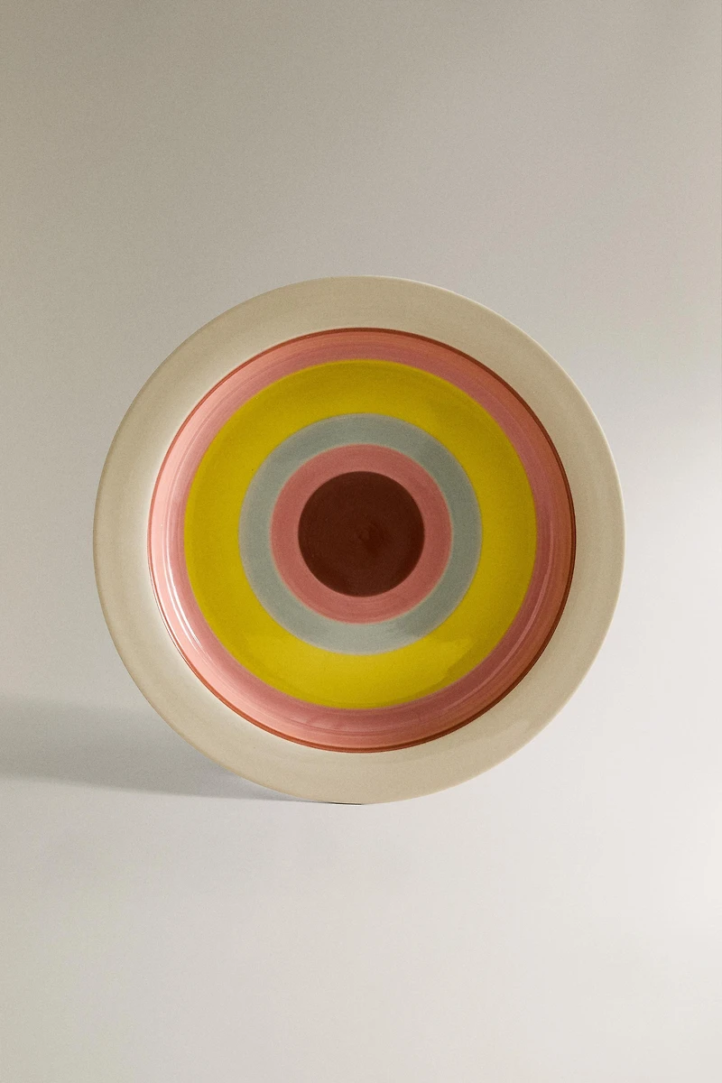 PLAT CÉRAMIQUE CERCLES X COLLAGERIE