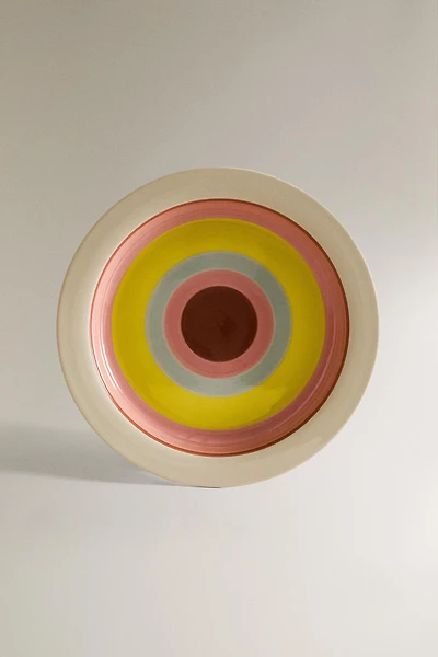 PLAT CÉRAMIQUE CERCLES X COLLAGERIE