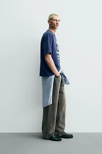 EMBROIDERED PRINT T-SHIRT
