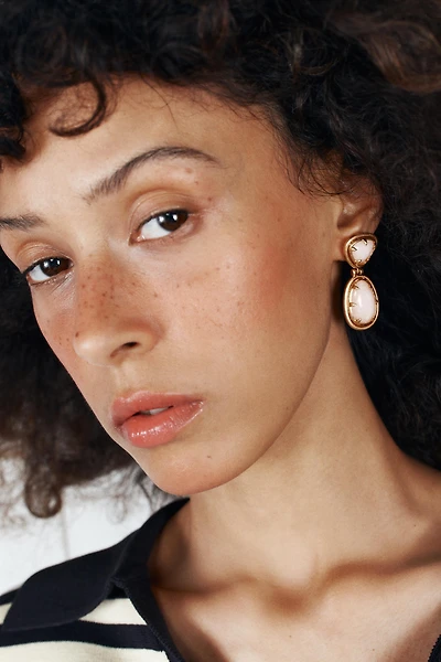 SHINY STONE EARRINGS