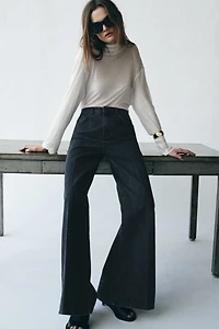 JEANS ZW COLLECTION FLARE RAYURES TAILLE HAUTE