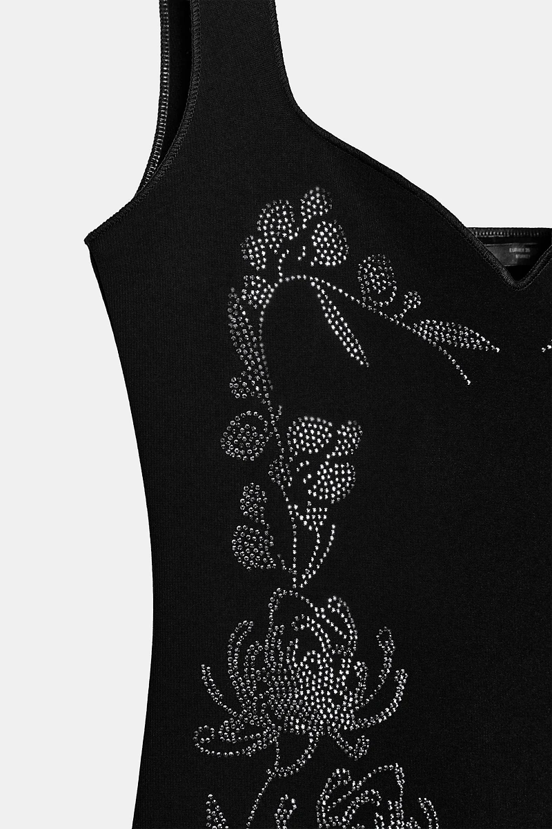 SPARKLY STRETCH MIDI DRESS