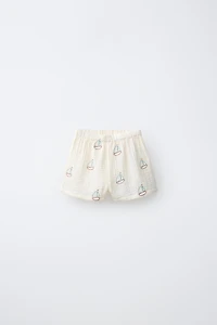 TEXTURED BOAT SHORTS