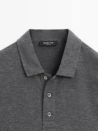 Short sleeve cotton polo shirt